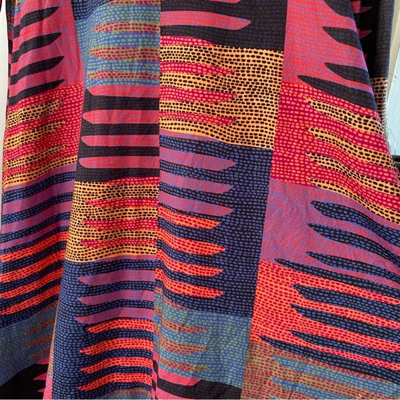 Mara Hoffman Long Sleeve Pink Connector Print Dress Scoop Back Swing Dots Art - Picture 8 of 13